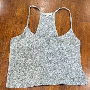 Express One Eleven Gray Women's Racer Back Halter Top